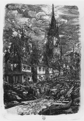 Fishing Port with Pointed Steeple